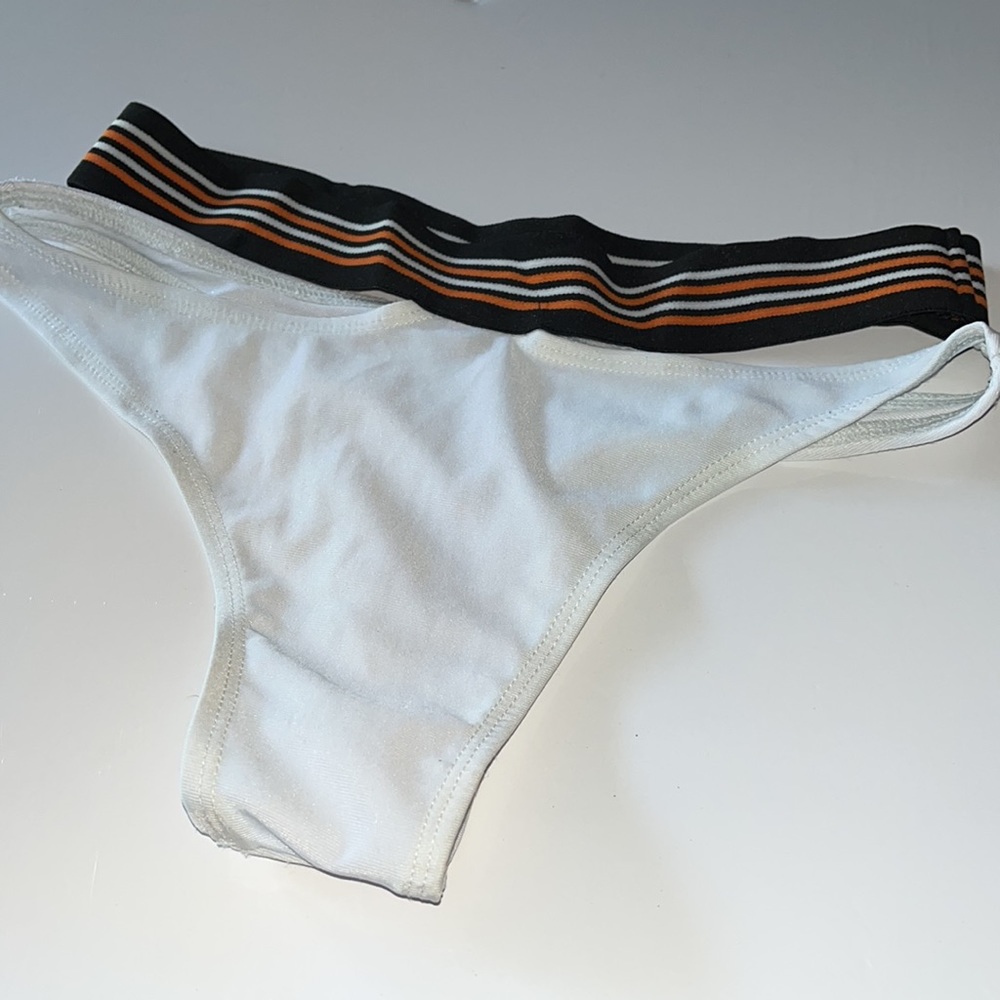 White Cut Out Bikini Bottom - Picture 3 of 3